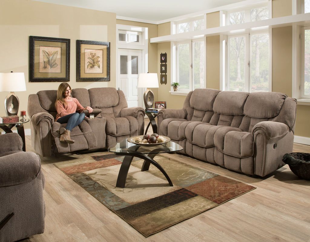 Del Mar Reclining Sofa- Taupe