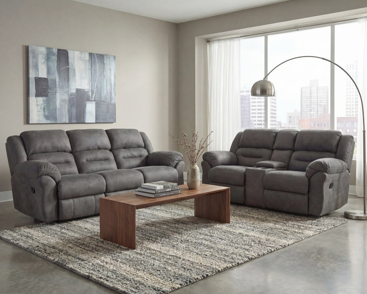 Gambler Reclining Sofa-Dark Shadow