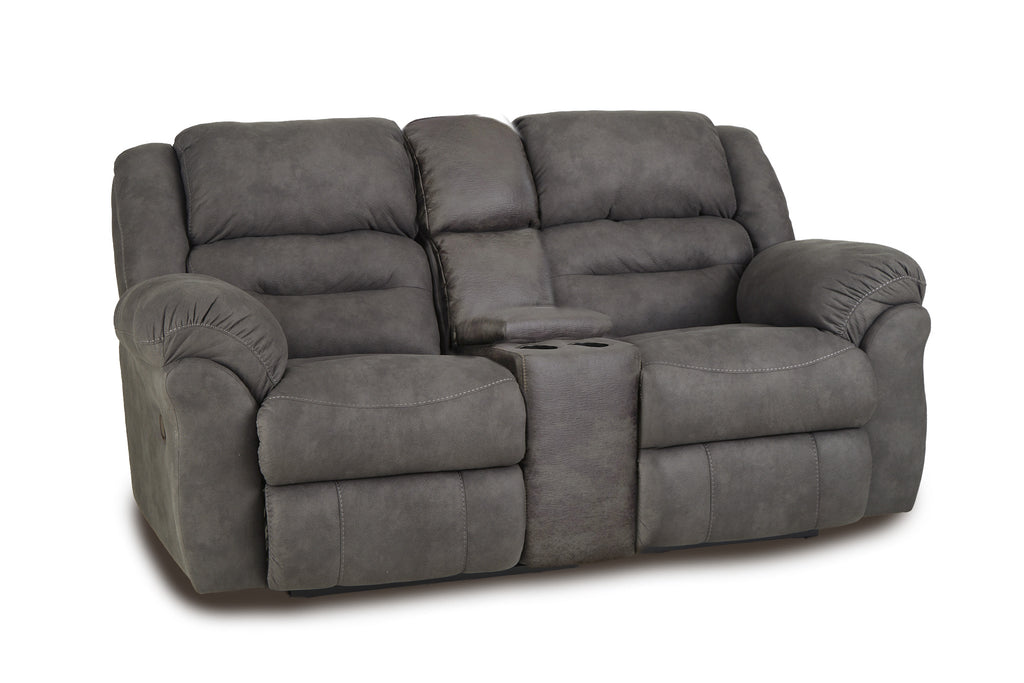 Gambler Console Loveseat-Dark Shadow