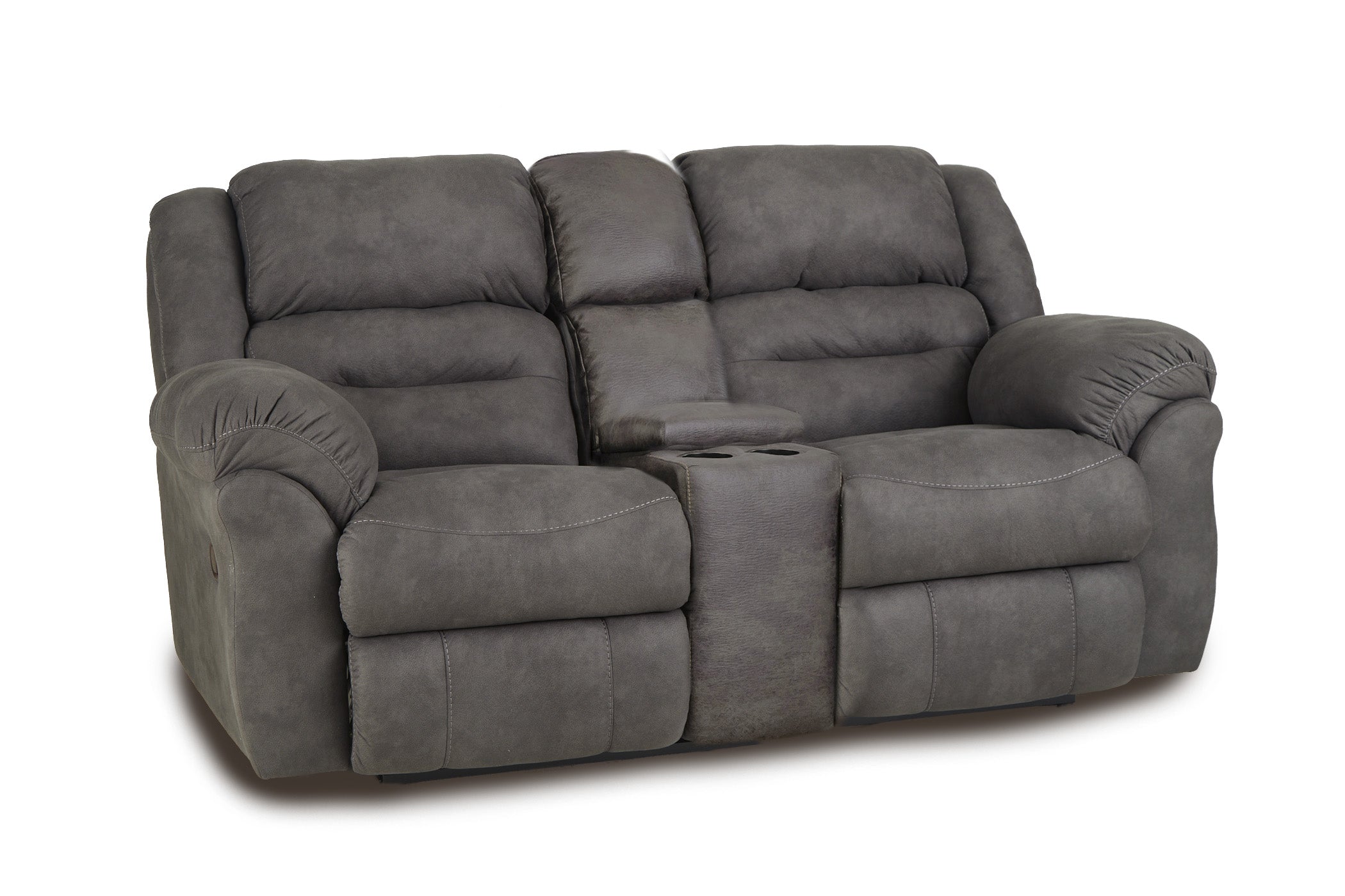 Gambler Console Loveseat-Dark Shadow