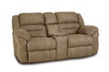 Gambler Console Loveseat-Truffle