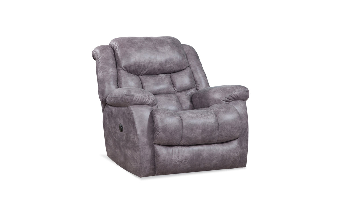 Blockbuster Power Recliner- Pewter