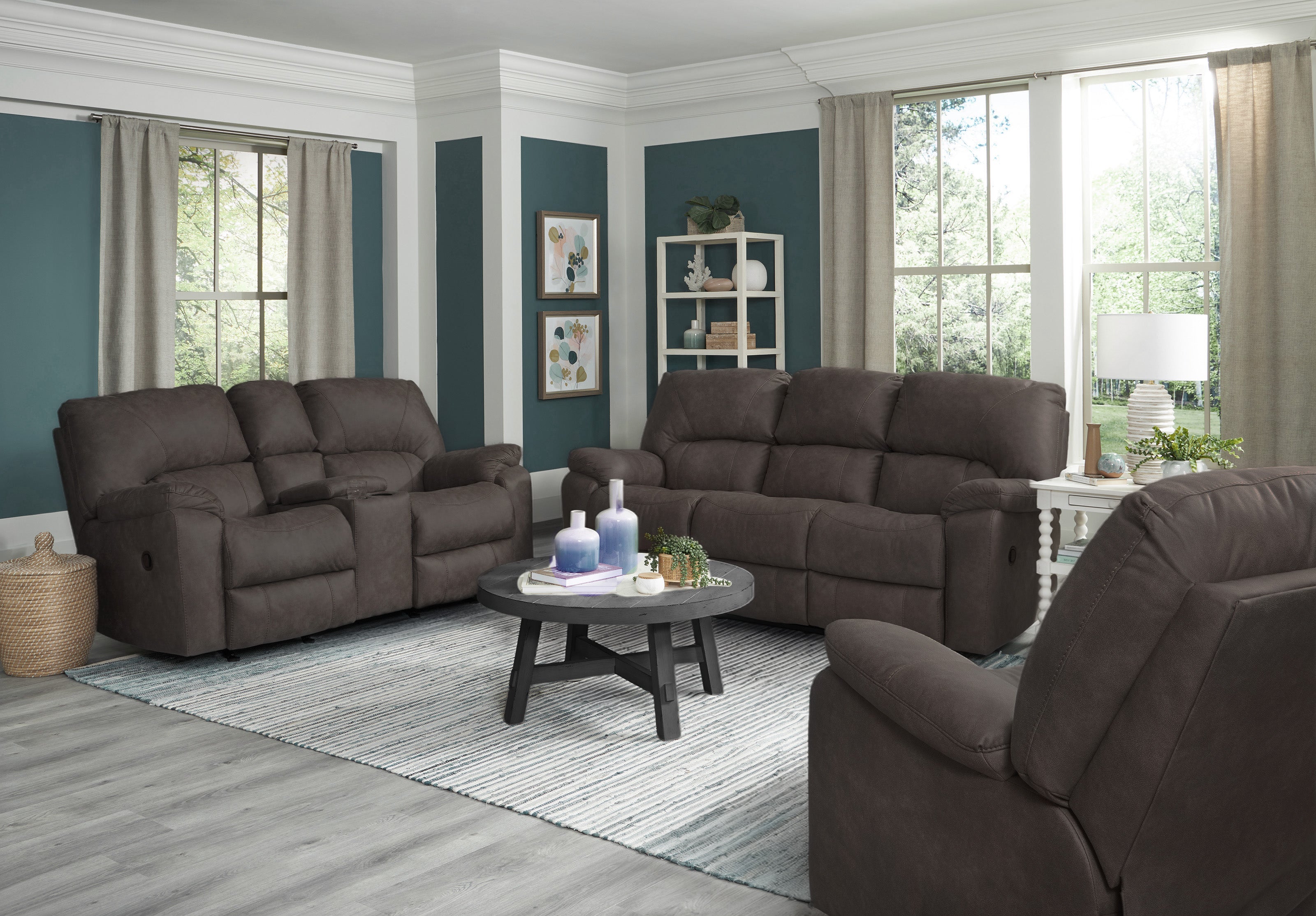 Rhino Reclining Sofa- Pewter