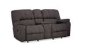 Rhino Console Reclining Loveseat- Pewter