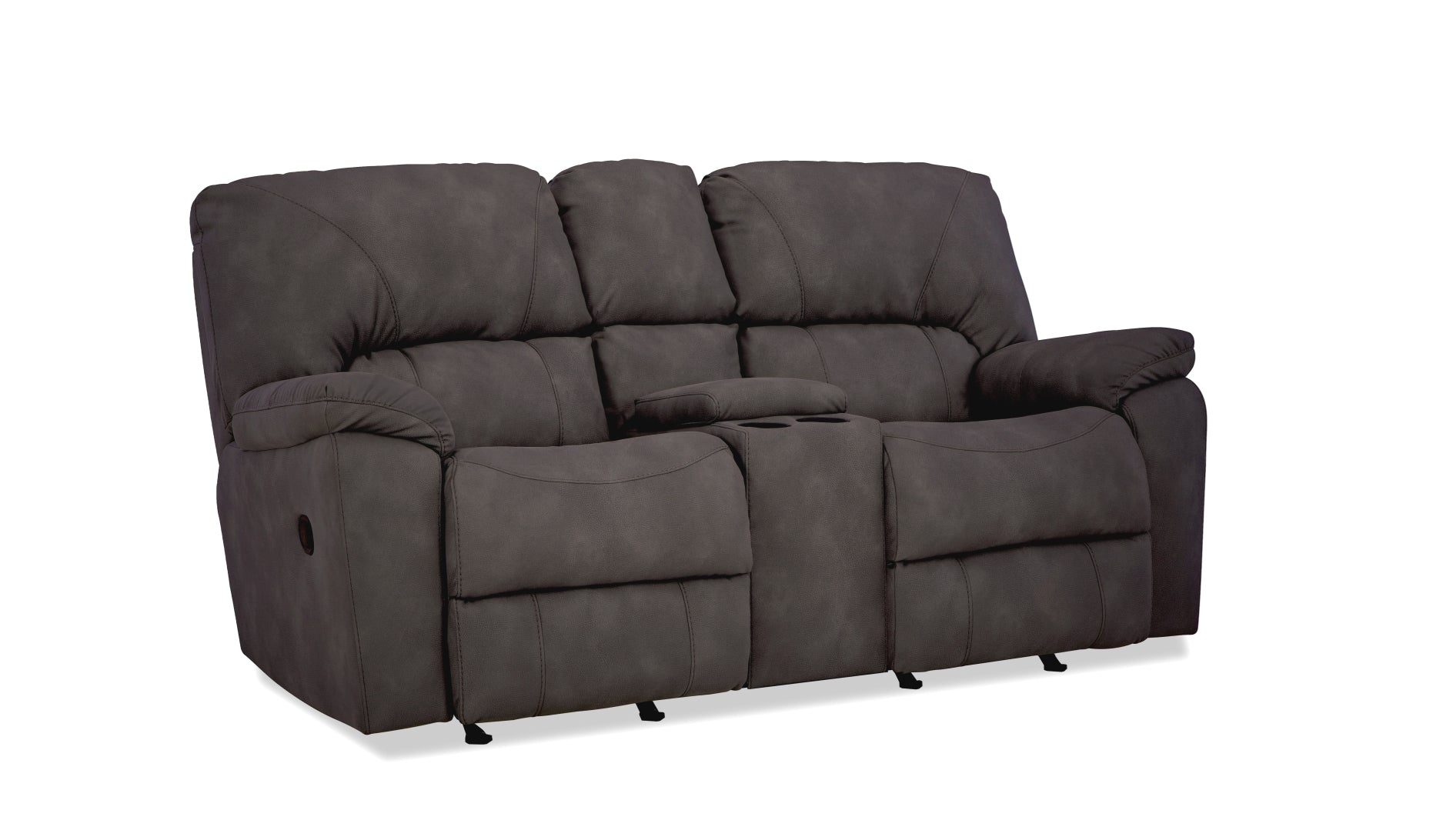 Rhino Console Reclining Loveseat- Pewter