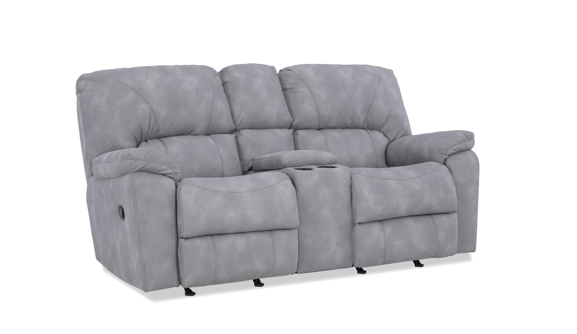 Rhino Console Reclining Loveseat- Grey