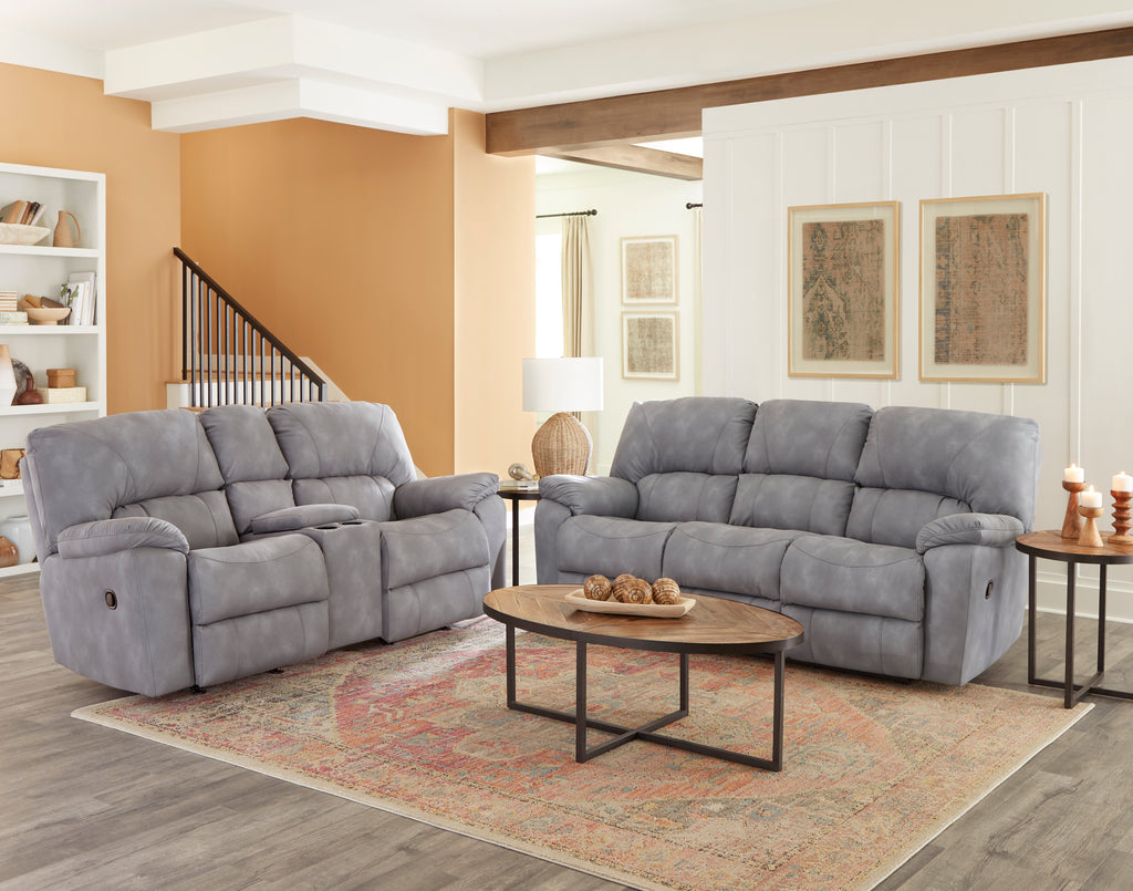 Rhino Reclining Sofa - Grey