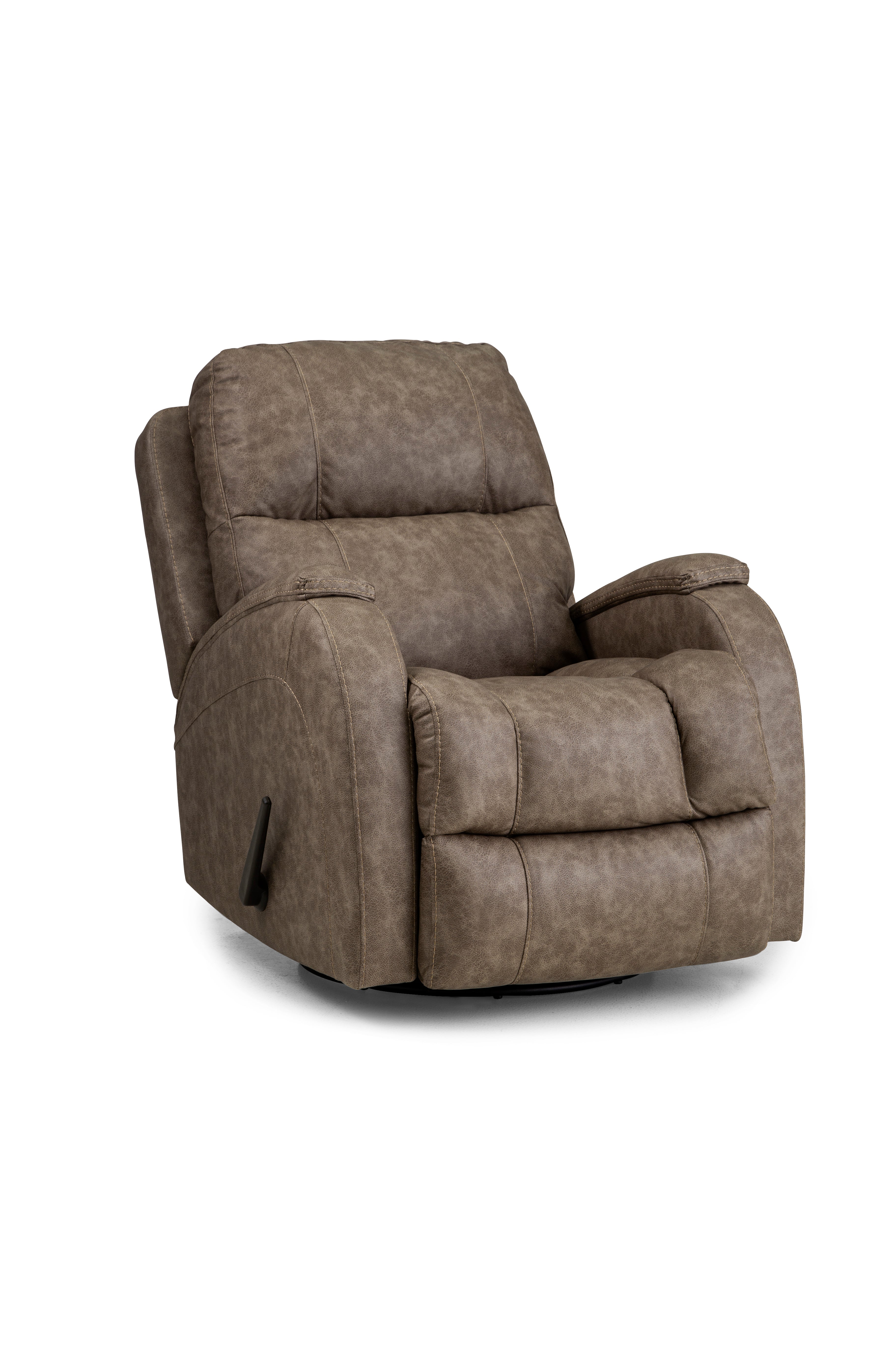Zena Swivel Recliner-Taupe