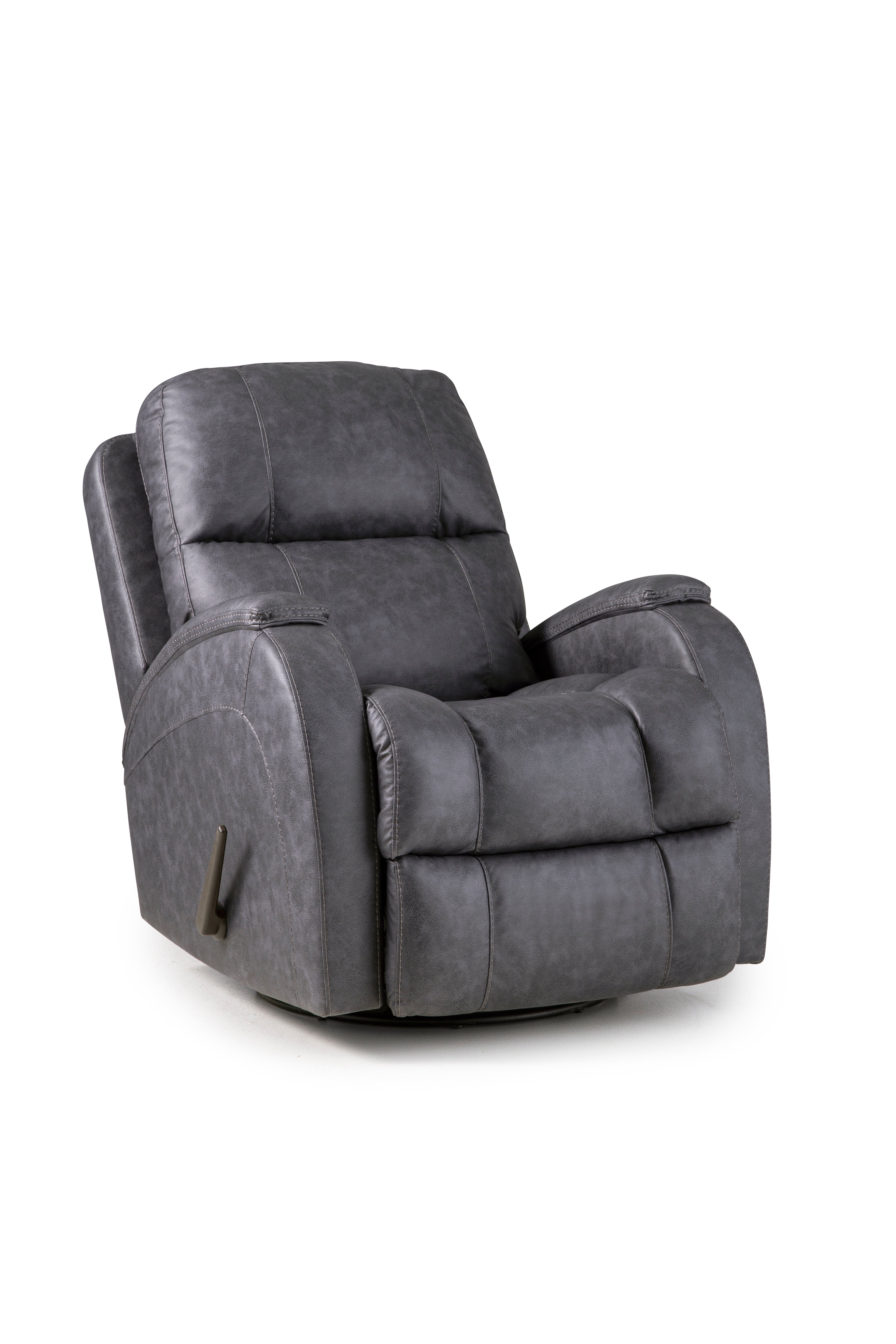Zena Swivel Recliner-Graphite