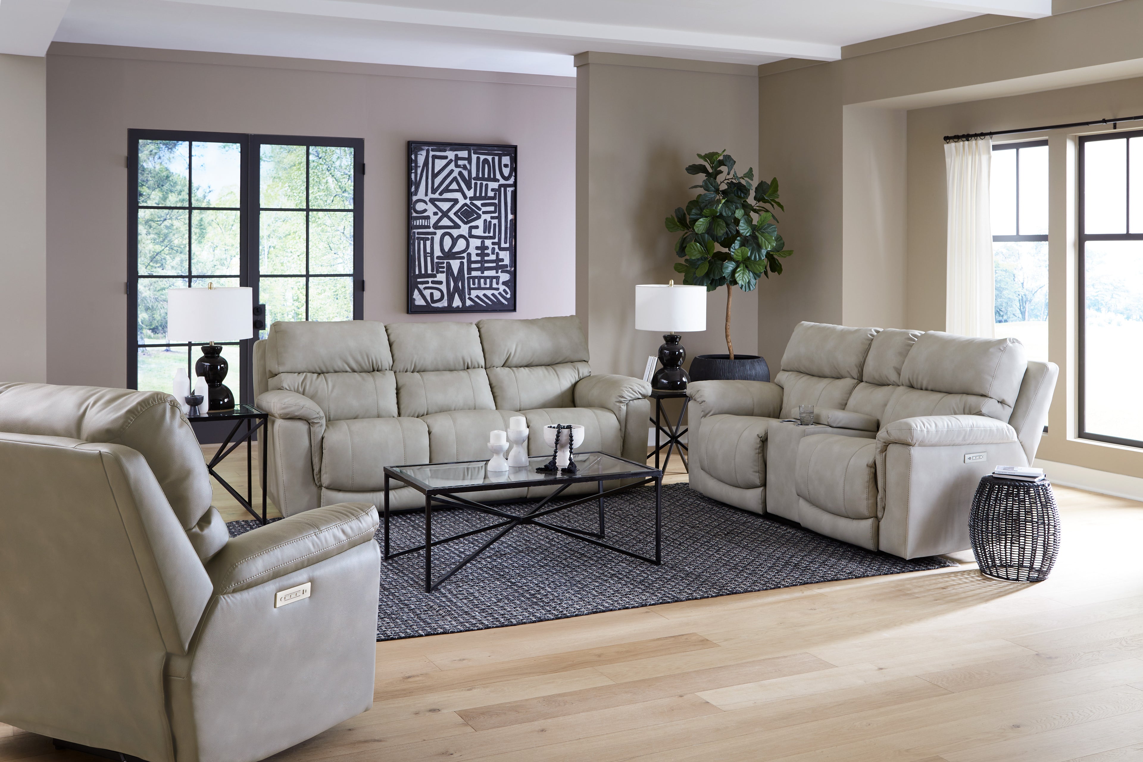Cosmo Recliner- Taupe