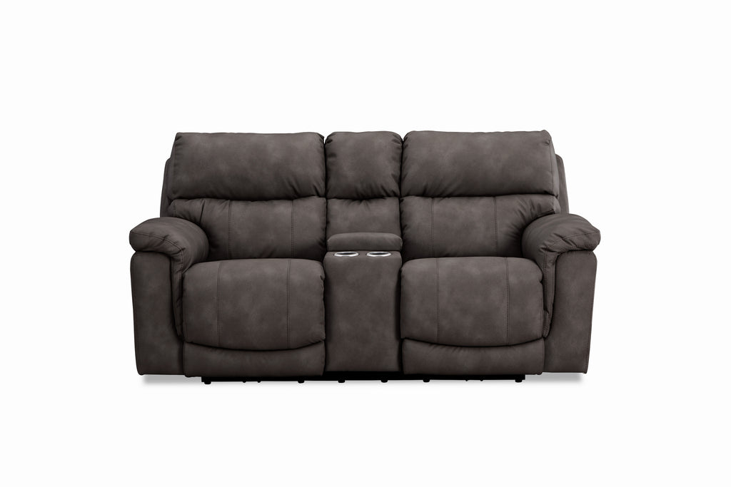 Cosmo Console Loveseat-Pewter