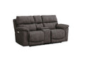 Cosmo Console Loveseat-Pewter