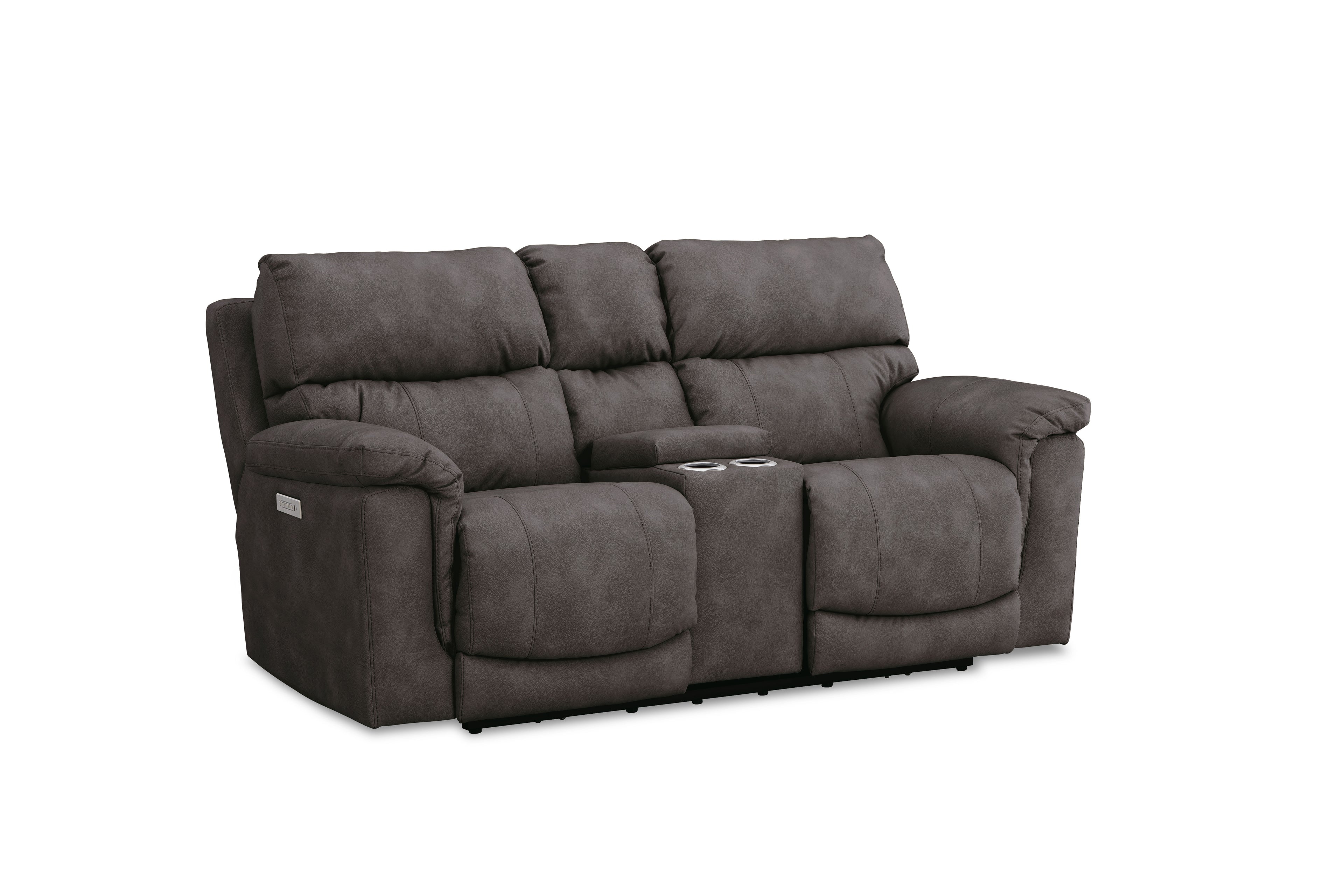 Cosmo Console Loveseat-Pewter