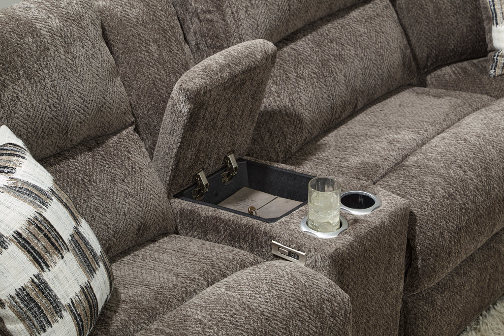 Frisco Reclining Sectional-Clove