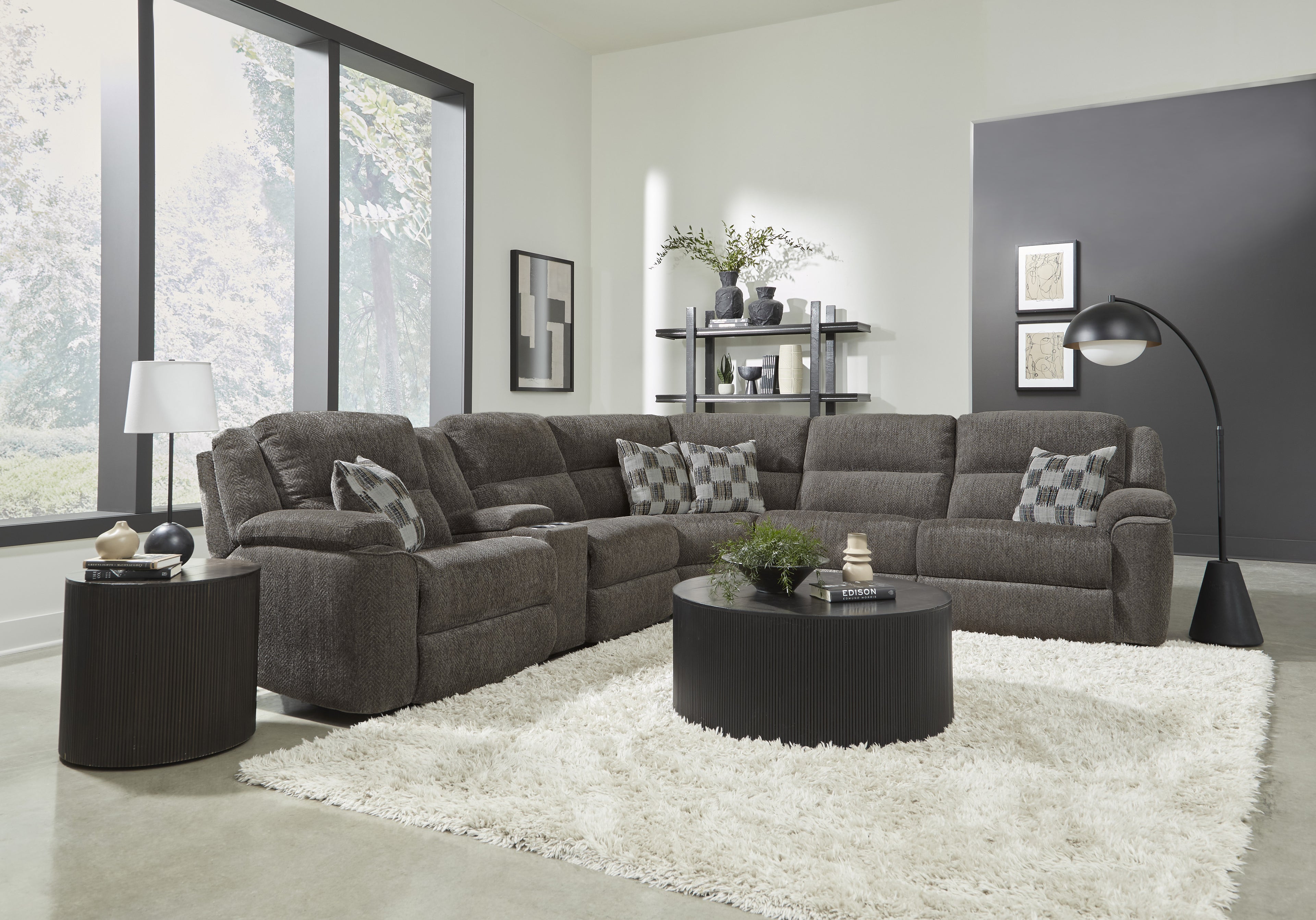 Frisco Reclining Sectional-Clove