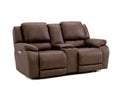 Dreamer Reclining Console Loveseat- Bark