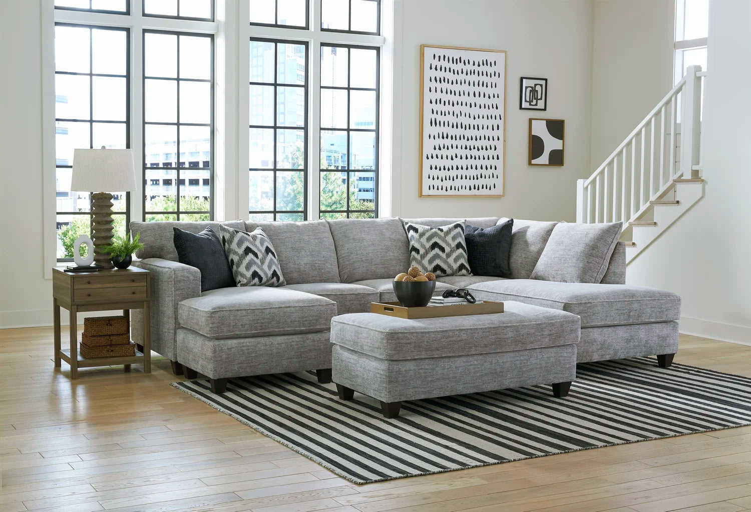 Galactic Light Grey Sectional