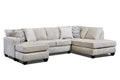 Moose Lake Sand Sectional w/ottoman
