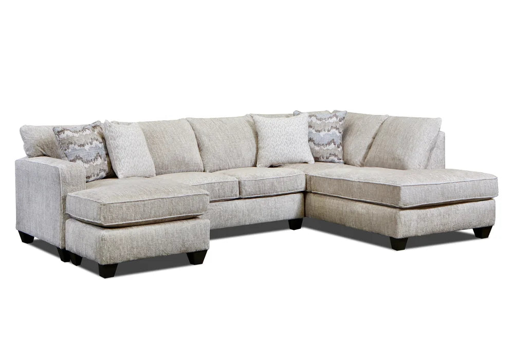 Moose Lake Sand Sectional w/ottoman