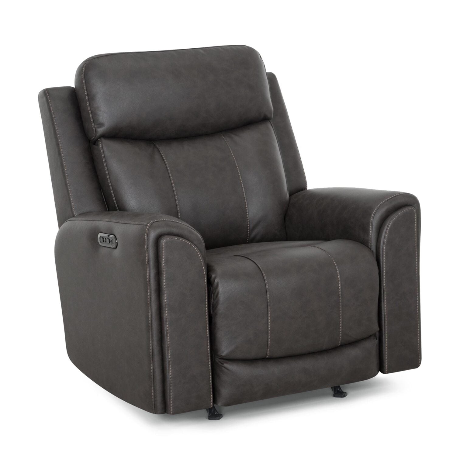 Argent Fabric Recliner-Duvall Slate