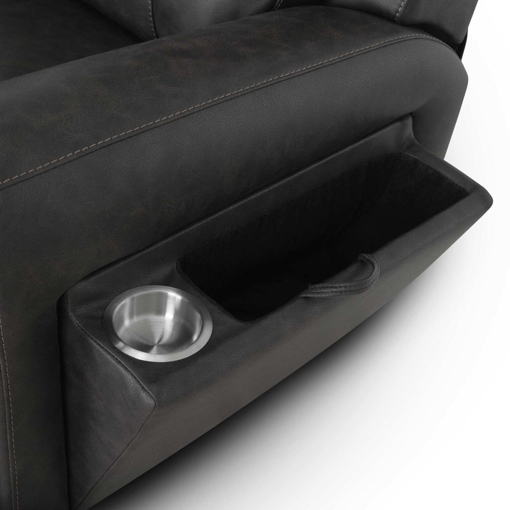 Argent Fabric Recliner-Duvall Slate