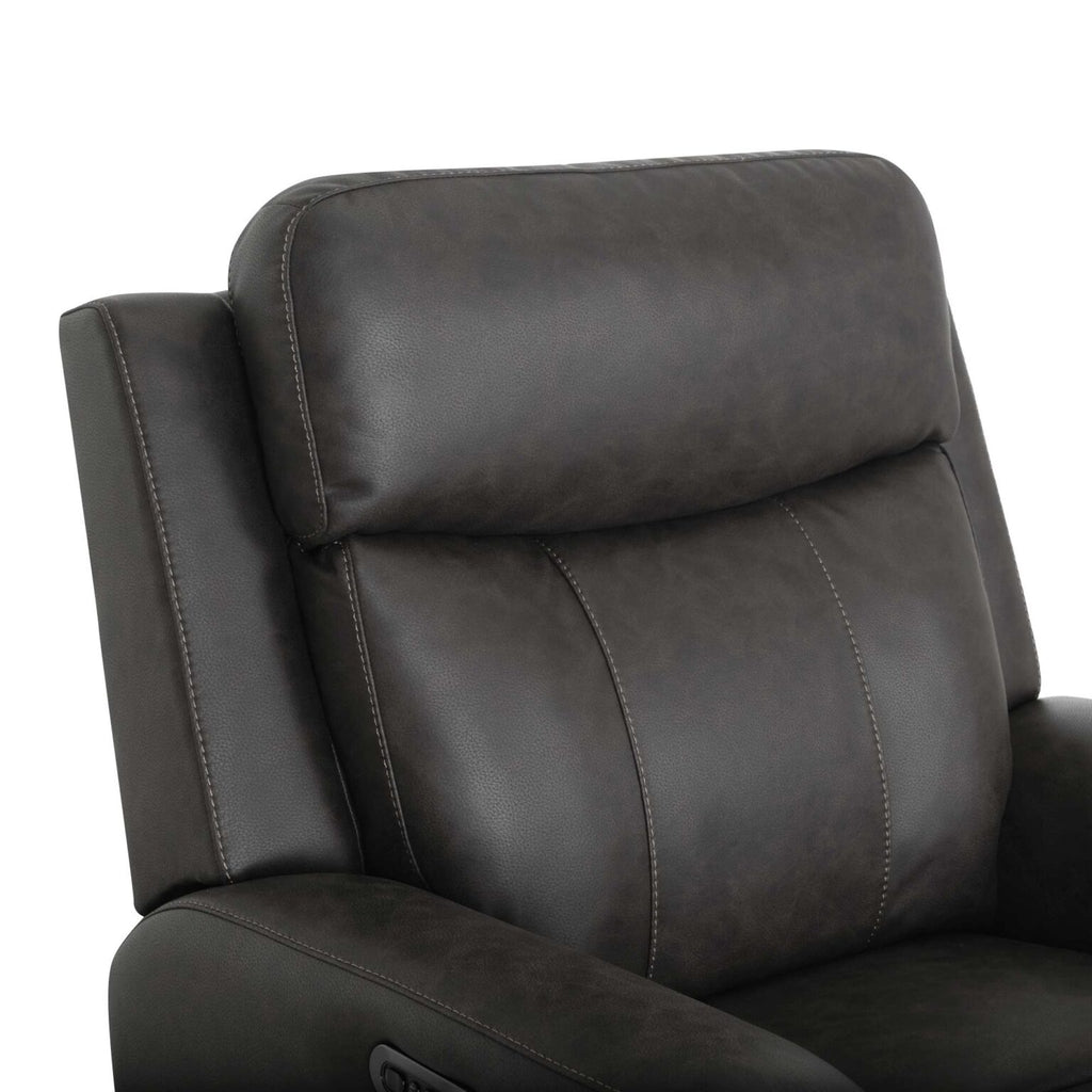 Argent Fabric Recliner-Duvall Slate