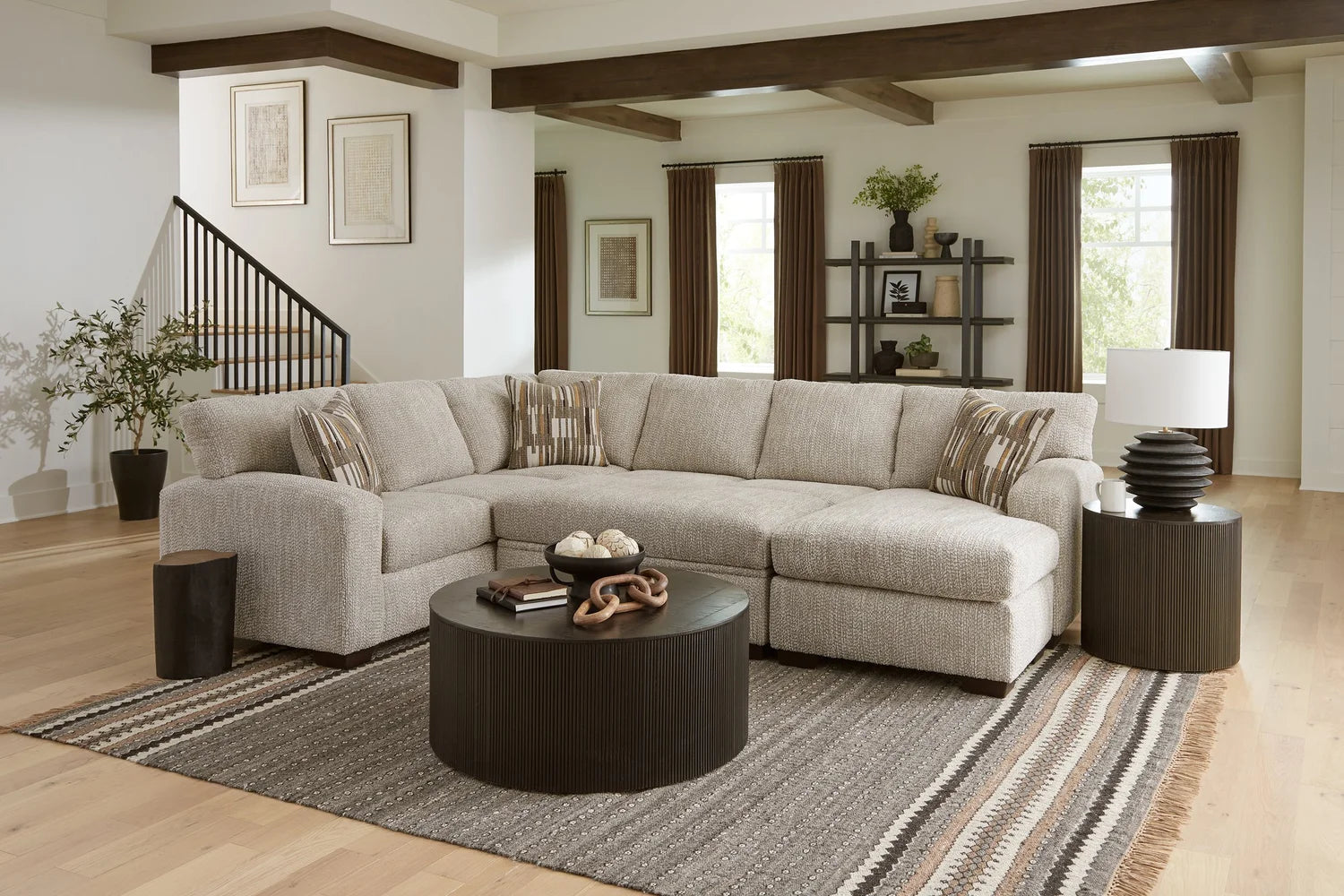 Reckon Taupe Sectional