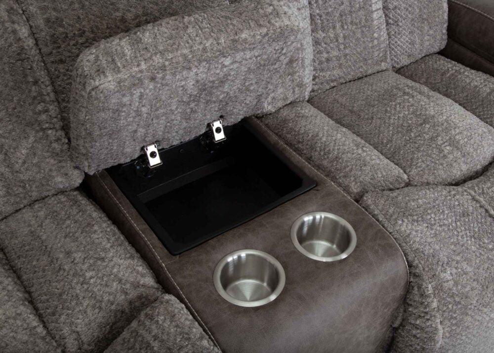 Denali Console Loveseat-Euphoria Smoke/Boswell Dove