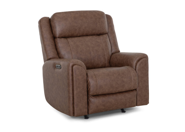 Parker Rocker Power Recliner- Duvall Vintage Brown