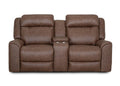Parker Console Loveseat- Duvall Vintage Brown