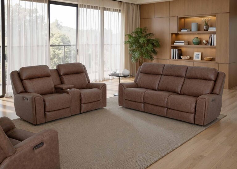 Parker Rocker Power Recliner- Duvall Vintage Brown