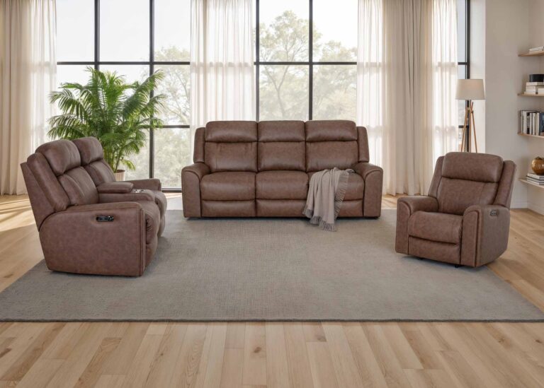 Parker Rocker Power Recliner- Duvall Vintage Brown