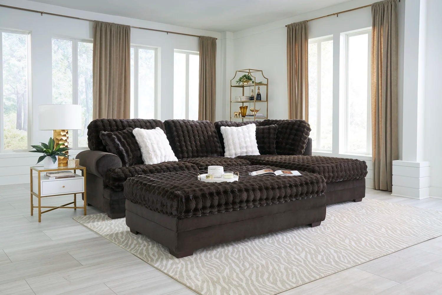 Kama Expresso Sectional w/Ottoman