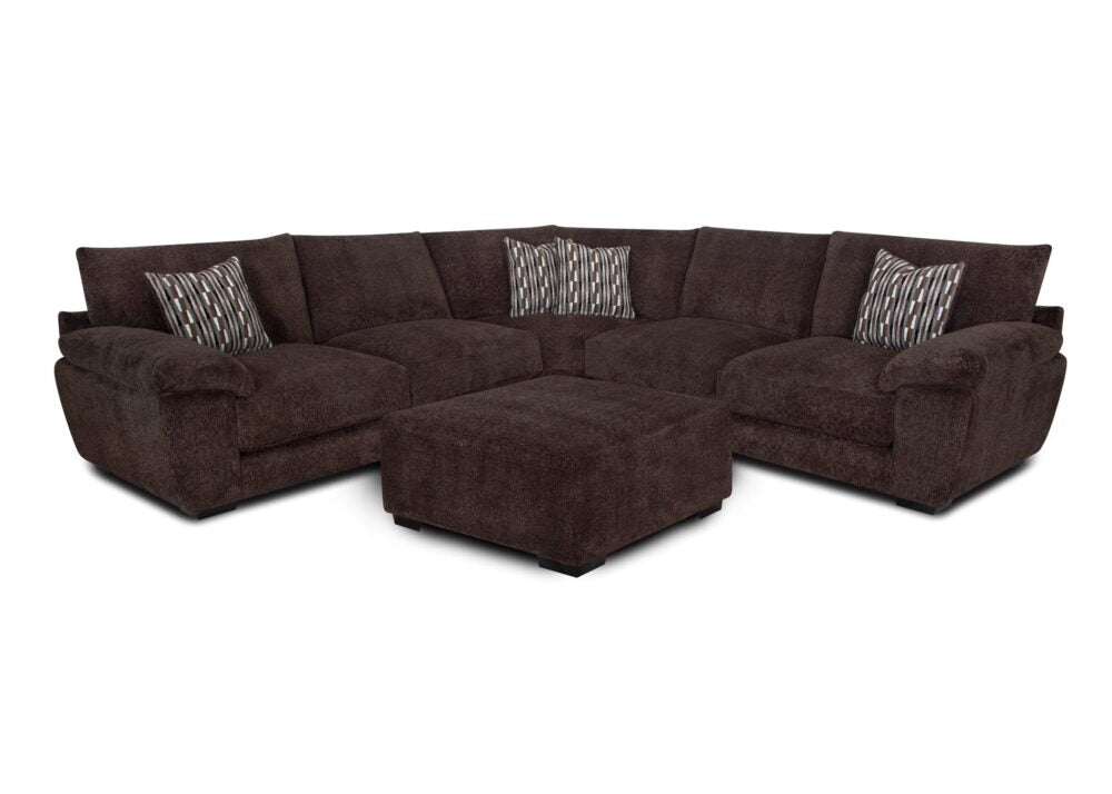 Donegal Sectional-Frenzy Chocolate