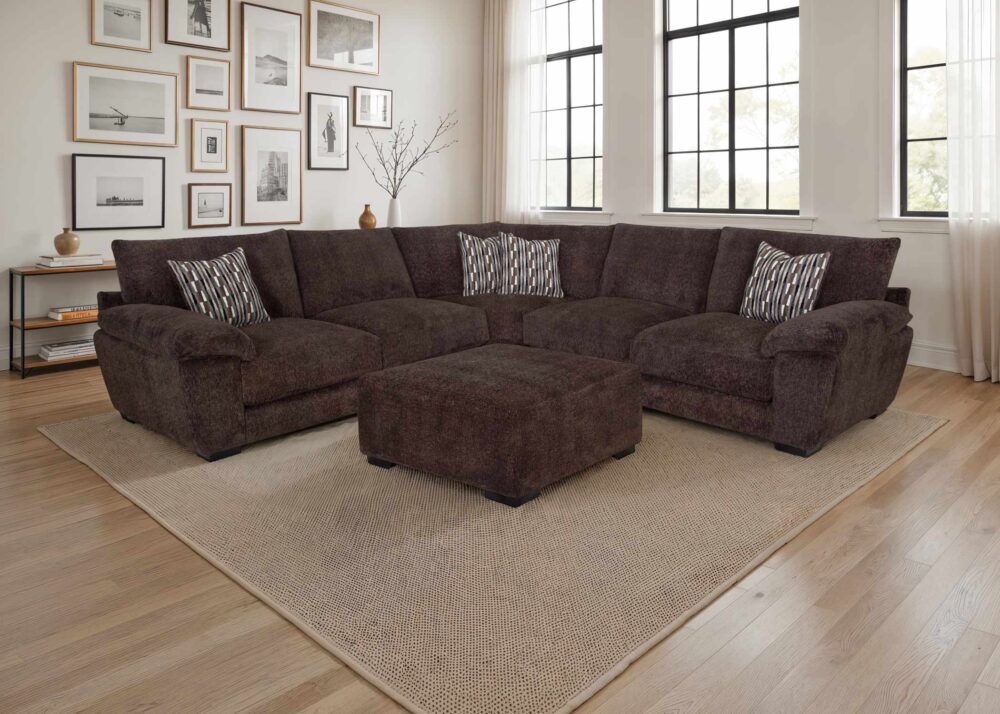 Donegal Sectional-Frenzy Chocolate