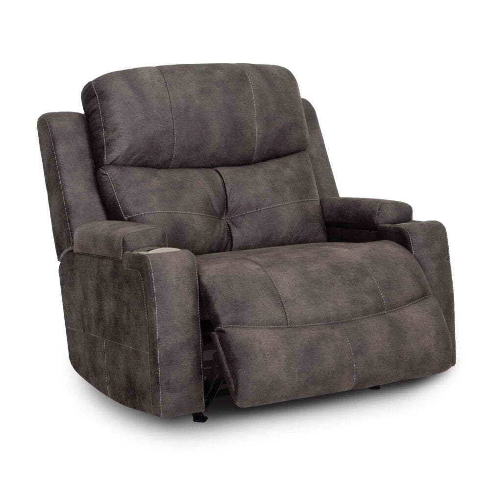 Arlington Fabric Recliner-Monroe Ebony