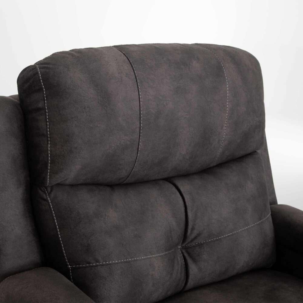 Arlington Fabric Recliner-Monroe Ebony