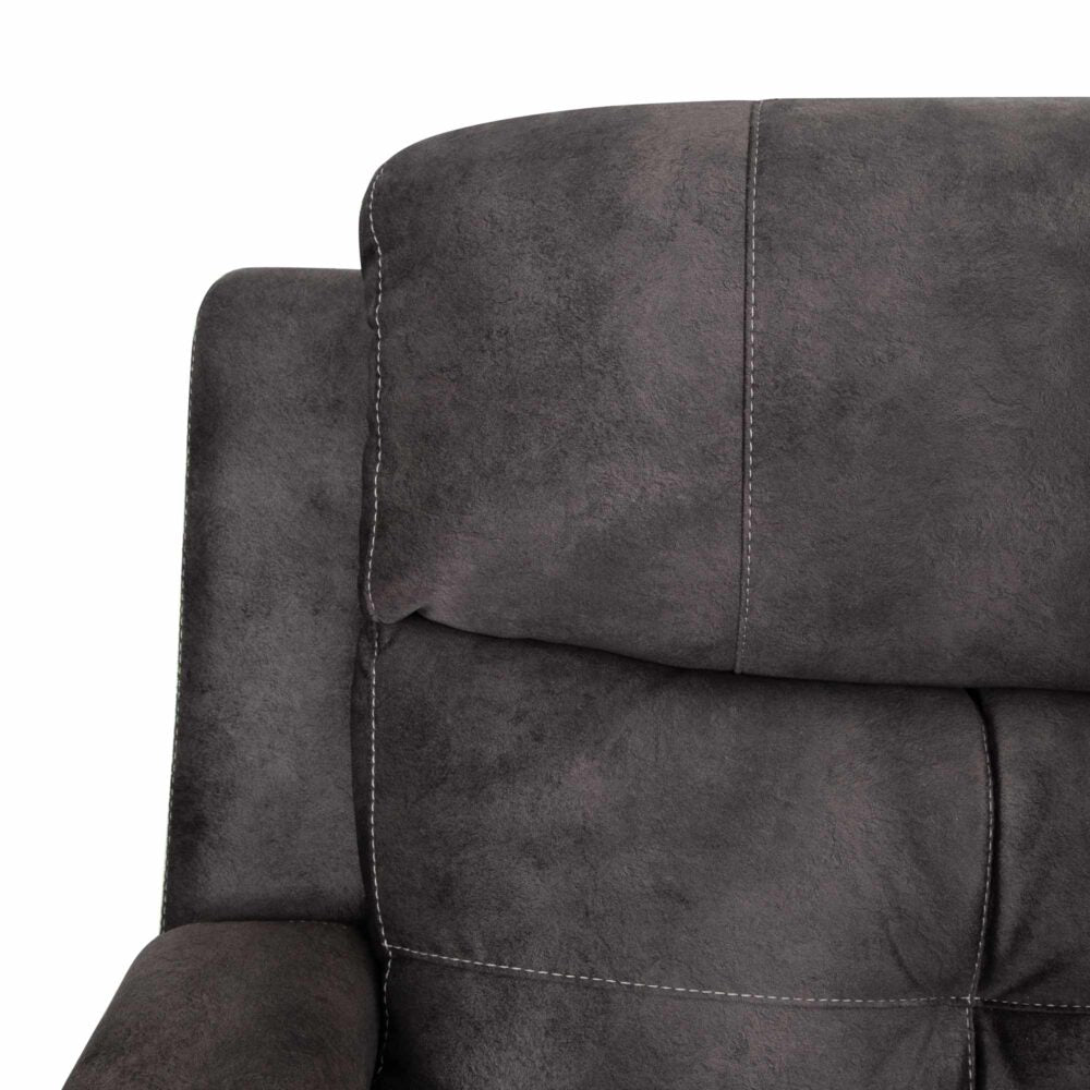 Arlington Fabric Recliner-Monroe Ebony
