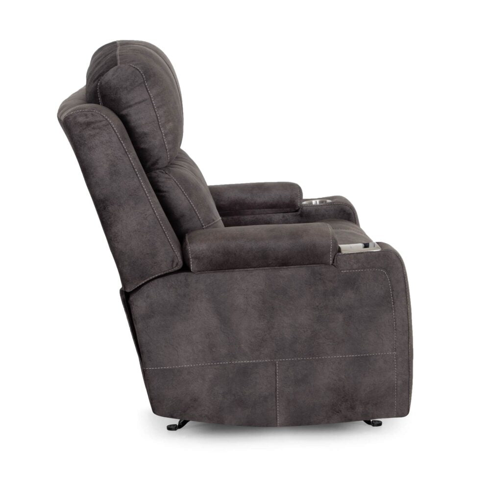Arlington Fabric Recliner-Monroe Ebony