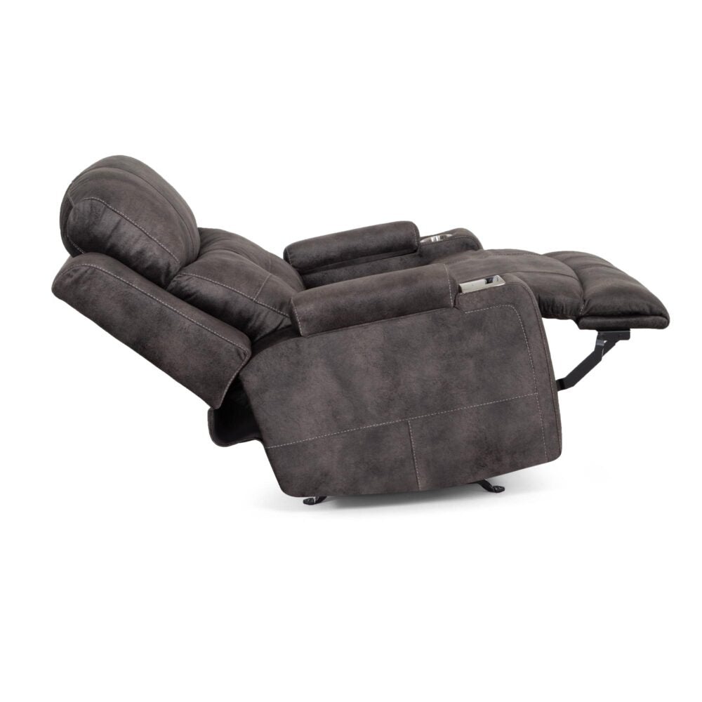 Arlington Fabric Recliner-Monroe Ebony