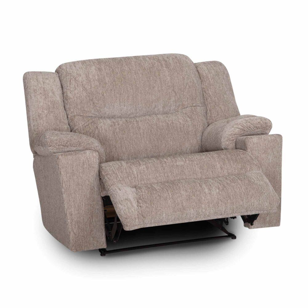 York Fabric Recliner-Parker Stone