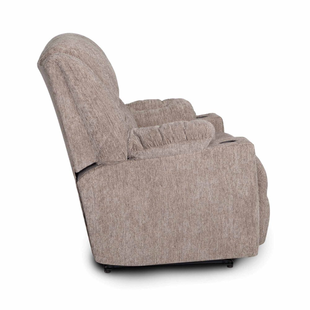 York Fabric Recliner-Parker Stone