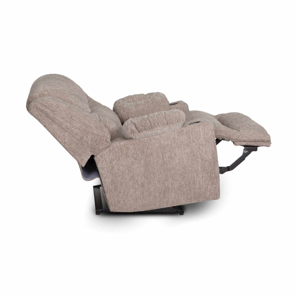 York Fabric Recliner-Parker Stone
