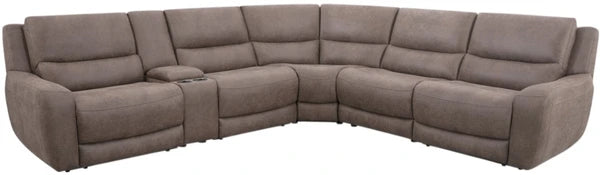 6 Piece Modular Sectional-Brown