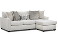 Irving Cream Sofa Chaise with Dropdown