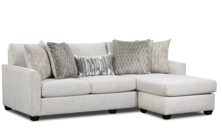 Irving Cream Sofa Chaise with Dropdown