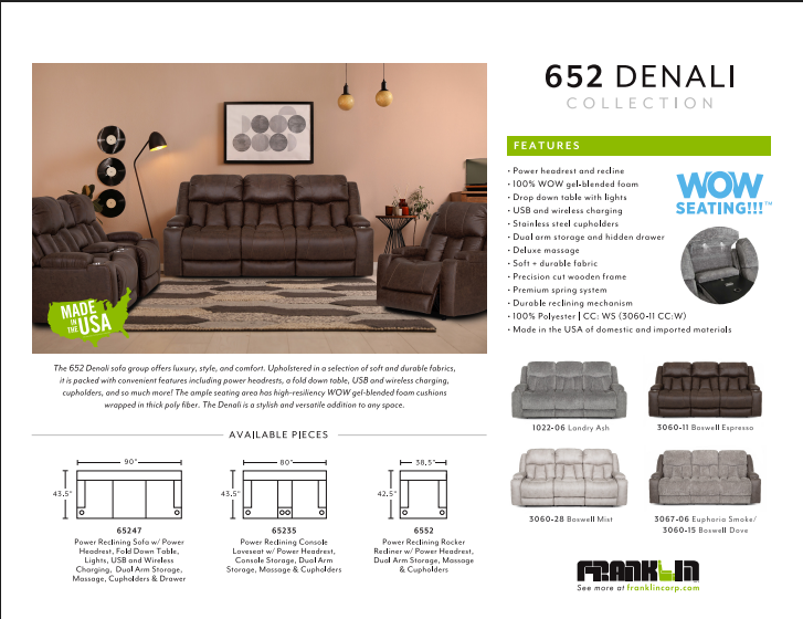 Denali Sofa-Euphoria Smoke/Boswell Dove