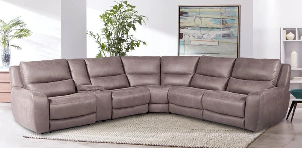 6 Piece Modular Sectional-Brown