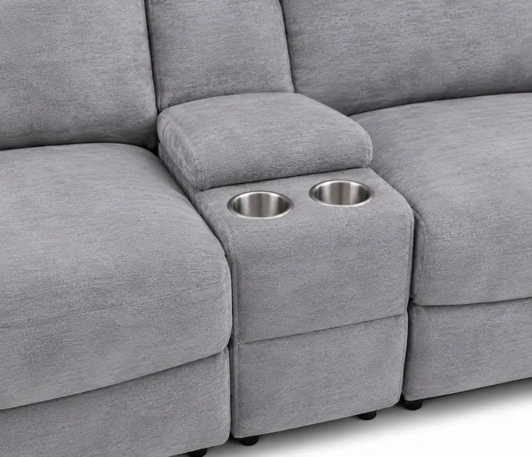 6 Piece Modular Sectional-Gray