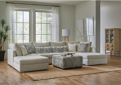 Jameson Ecru 5 Piece Modular Sectional